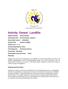 Activity: Ewww!  Landfills