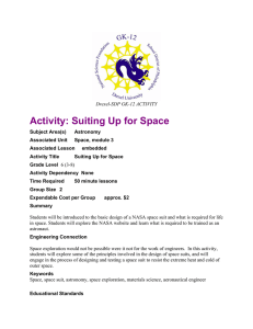 Activity: Suiting Up for Space