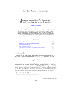 New York Journal of Mathematics Harnack Inequalities For Curvature Knut Smoczyk