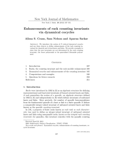 New York Journal of Mathematics Enhancements of rack counting invariants
