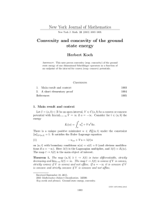 New York Journal of Mathematics Convexity and concavity of the ground