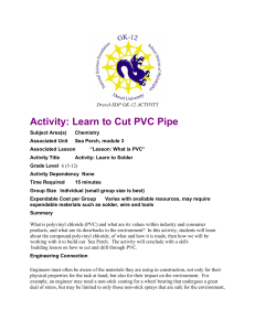 Activity: Learn to Cut PVC Pipe