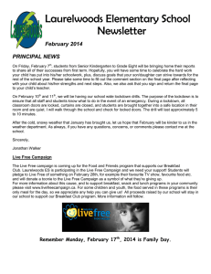 Laurelwoods Elementary School Newsletter February 2014