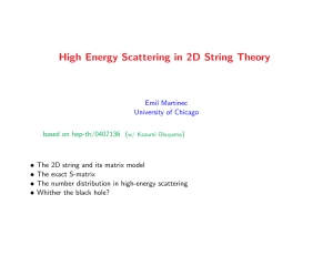 High Energy Scattering in 2D String Theory