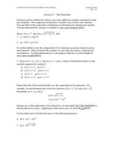 Activity C3 – The Chain Rule