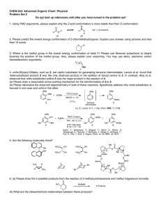 CHEM 633: Advanced Organic Chem: Physical Problem Set 2