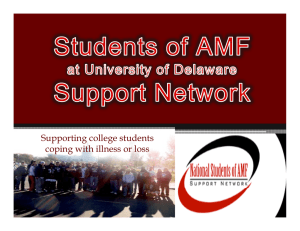Supporting college students coping with illness or loss