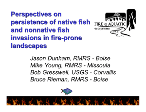 Perspectives on persistence of native fish and nonnative fish invasions in fire-prone