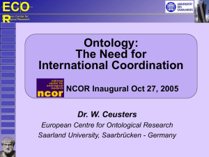 ECO R Ontology: The Need for
