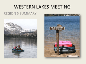 WESTERN LAKES MEETING REGION 5 SUMMARY