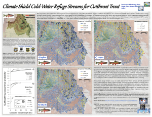 Climate Shield Cold - Water Refuge Streams for Cutthroat Trout