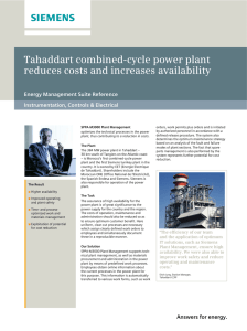 Tahaddart combined-cycle power plant reduces costs and increases availability