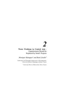 2 Water  Problems  in  Central  Asia –