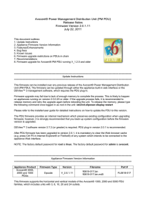 Avocent® Power Management Distribution Unit (PM PDU) Release Notes Firmware Version 2.0.1.11