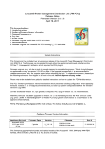 Avocent® Power Management Distribution Unit (PM PDU) Release Notes Firmware Version 2.0.1.8