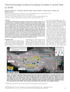 Thermochronologic evidence for plateau formation in central Tibet by 45 Ma