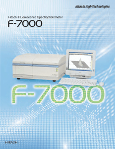 Hitachi Fluorescence Spectrophotometer