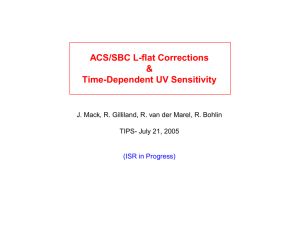 ACS/SBC L-flat Corrections &amp; Time-Dependent UV Sensitivity