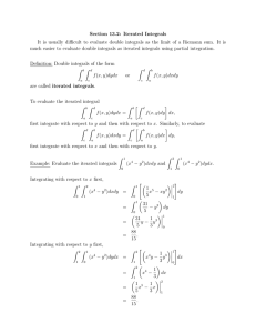 Section 13.2: Iterated Integrals