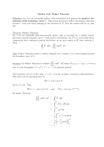 Section 14.8: Stokes’ Theorem