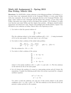 Math 442 Assignment 5 - Spring 2015 Due Friday, March 13th