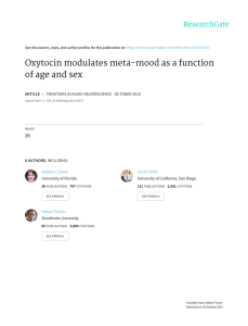 Oxytocin	modulates	meta-mood	as	a	function of	age	and	sex 29 ARTICLE