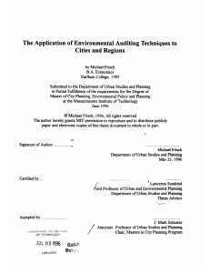 The Application  of Environmental  Auditing Techniques  to