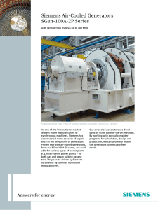 Siemens Air-Cooled Generators SGen-100A-2P Series