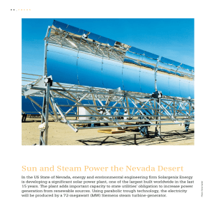 Sun and Steam Power the Nevada Desert