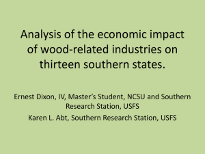 Analysis of the economic impact of wood-related industries on thirteen southern states.