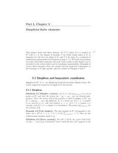Part I, Chapter 3 Simplicial finite elements