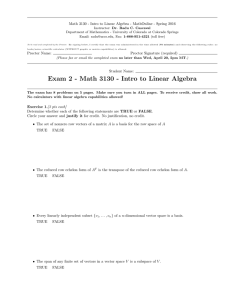 Math 3130 - Intro to Linear Algebra - MathOnline -...