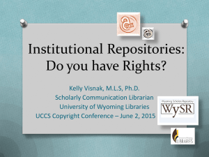 Institutional Repositories: Do you have Rights?