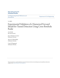 Experimental Validation of a Numerical Forward Radar ScholarWorks