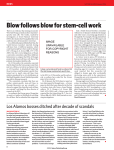 Blow follows blow for stem-cell work