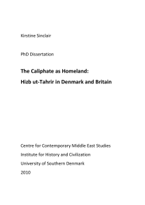 The Caliphate as Homeland: Hizb ut-Tahrir in Denmark and Britain