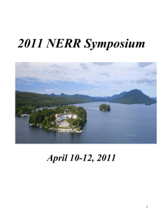 2011 NERR Symposium April 10-12, 2011