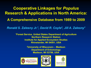 Populus Research &amp; Applications in North America: Ronald S. Zalesny Jr.