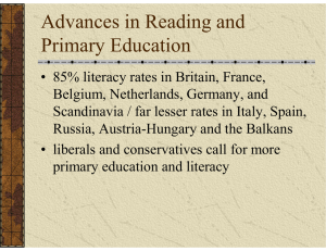 Advances in Reading and Primary Education