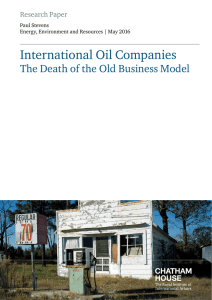 International Oil Companies  The Death of the Old Business Model Research Paper