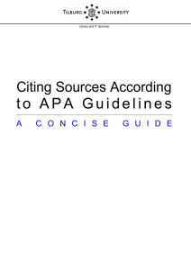 t o   A P A   G... Citing Sources According A