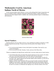 Mathematics Used by American Indians North of Mexico