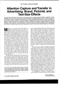 Attention Capture and Transfer in Advertising : Brand, Pictorial, and Text-Size Effects