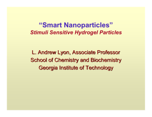 “Smart Nanoparticles”