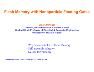 Flash Memory with Nanoparticle Floating Gates