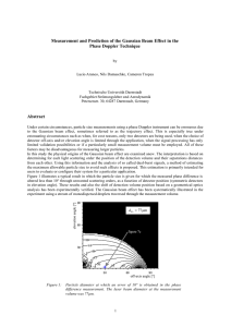 Measurement and Prediction of the Gaussian Beam Effect in the