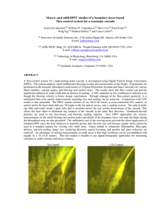 Macro- and milli-DPIV studies of a boundary-layer-based