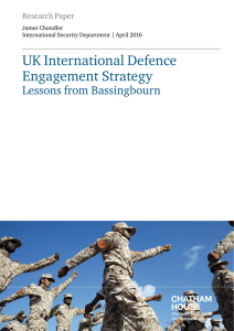 UK International Defence Engagement Strategy Lessons from Bassingbourn Research Paper