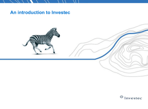 An introduction to Investec