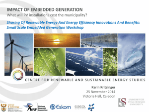 IMPACT OF EMBEDDED GENERATION